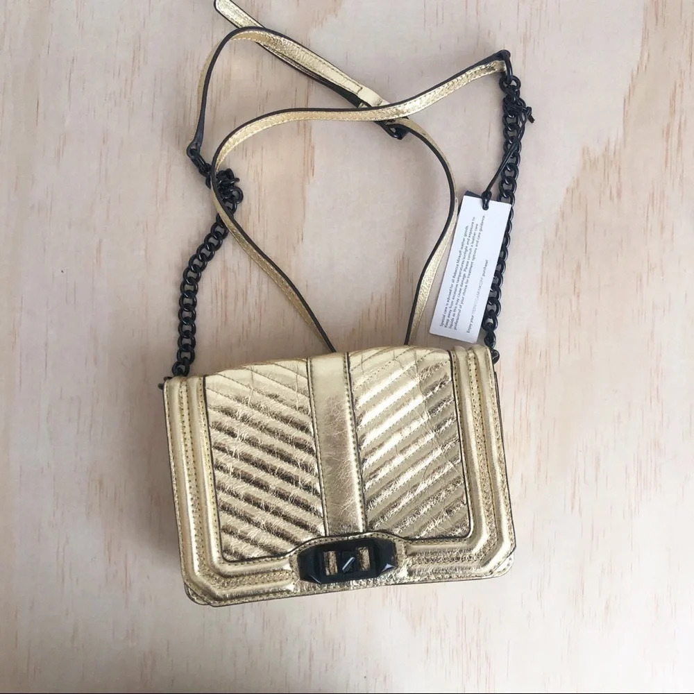 Rebecca Minkoff | love bag small gold
